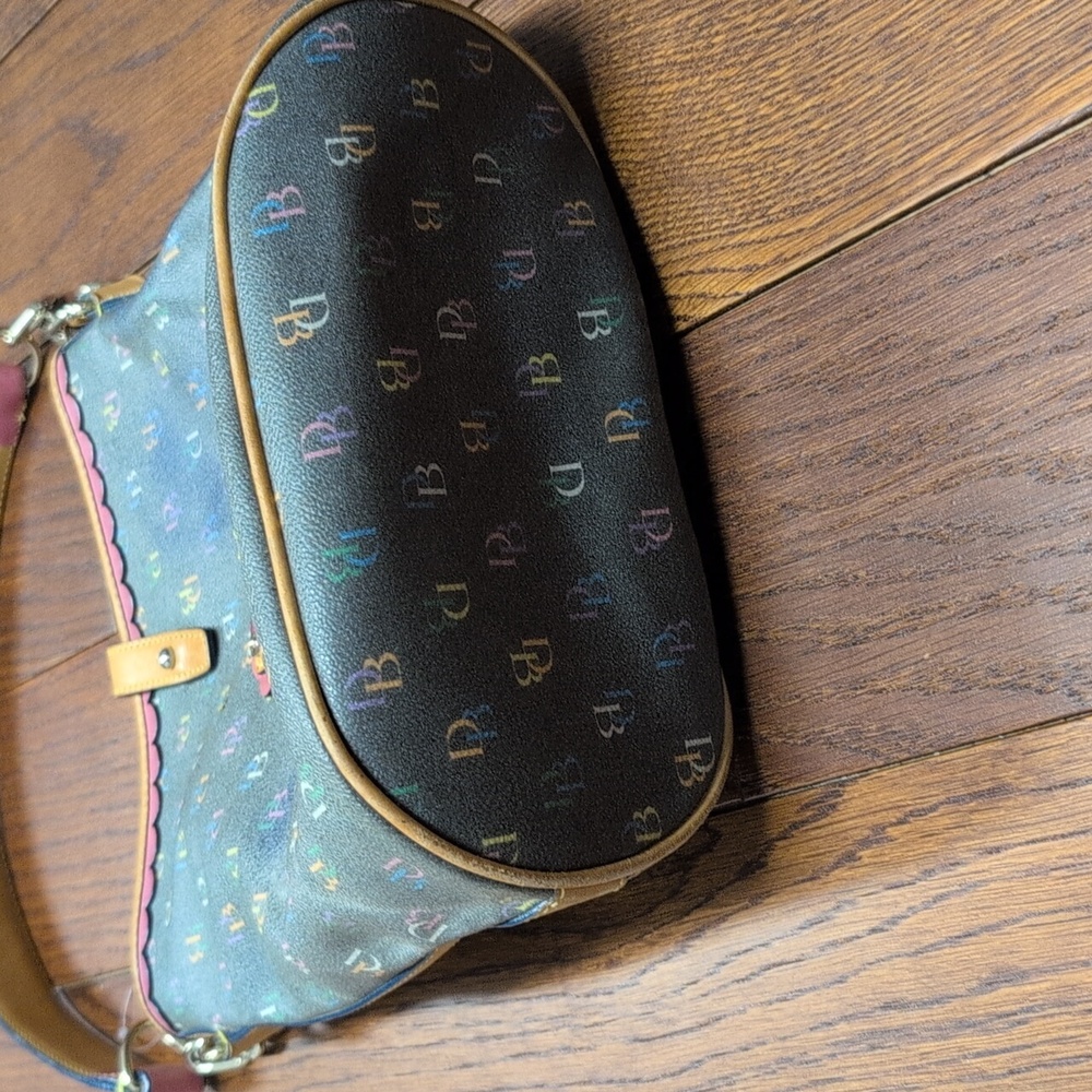 Dooney & Bourke - RARE Y2K 'It Girl' Rainbow Monogram Bucket Bag - Picture 4 of 13